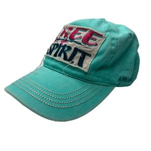ARIAT Hat Cap SnapBack Women Embroidered Blue Free Spirit NEW